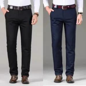 베이직기모정장바지 남자남성복바지 케주얼 신사 검정 패션 검은 겨울 일자 쎄미 신사용