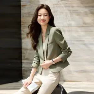 밴널스샵 여성용 캐주얼 쇼트 코트 정장 봄가을 작은 자켓 상의 HO3