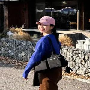 헤지스 액세서리 24FW [여행] 블랙 나일론 토트백 (키링 파우치 set) HJBA4FE41BK