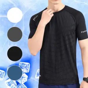 반팔티 아이스 운동 헬스 티셔츠 쿨티 짐웨어 쿨링티셔츠 헬스 반팔 런닝복 쿨론티