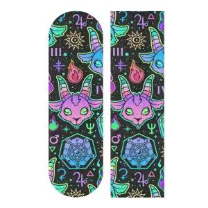 VitVerCosy 매직 염소 해골 스케이트보드 그립 데크 방지 프리 롤러보드 버블 사포 롱보드 그립테이프