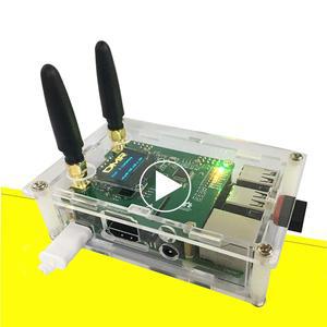 업그레이드된 듀플렉스 DMR 핫스팟 무선랜 이더넷 포트 조립 무선국 WiFi 디지털 음성 모뎀 지원 Dstar YSF P25 융합 안테나 라즈베리 P 모델 2B 두 가지 색상 OLED 2 타임슬롯