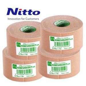 NITTO  키네시올로지 3.75cmx5M 4롤 근육 테이프 스포츠 테이핑 닛또 니토 키네시오
