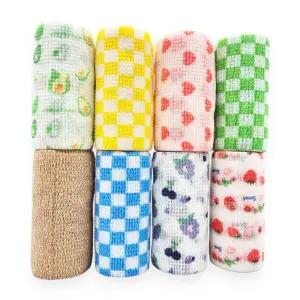 스포츠 자가접착 밴드 테이프 대형/테이핑/다리/발목/무릎/허리/보호/압박/고정/부상예방/통증완화/세트