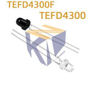 5개 TEFD4300 실리콘 PIN 포토다이오드 적외선 수신기 블랙 콜로이드 DIP-2