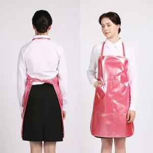 단면코팅 방수앞치마 소 주머니 목끈형 앞치마 방수앞치마 방수코팅앞치마 주방앞치마 식당앞치마