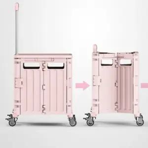 4바퀴 카트 접이식 쇼핑 카트 중형/핸드/접이/수레/시장/구르마/이동/구루마/농업/운반/대차