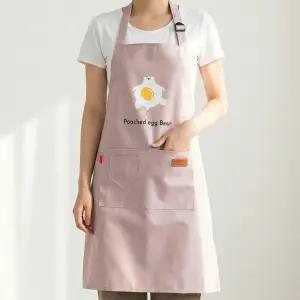 캐쉬캔버스 계란곰 다용도 방수 앞치마 목걸이형