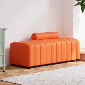 긴소파 블랙 복도 스툴 대기 가죽 약국 헤어샵 다이닝 라운지 아우얼스룸 11