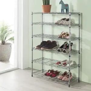신발거치대 메탈신발정리대 6단 현관 정리함 보관진열대 수납선반