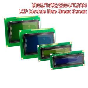 LCD 모듈 Arduino 용 파란색 녹색 화면 0802 1602 2004 12864 문자 UNO R3 Mega2560 디스플레이 PCF8574T I