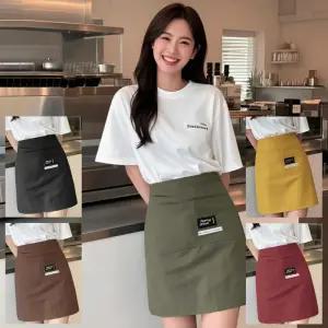 카페숏앞치마 바리스타앞치마 케이터링허리앞치마 발수 방오기능 앞치마