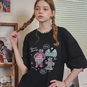 DTP 케이크 베어 반팔티 블랙