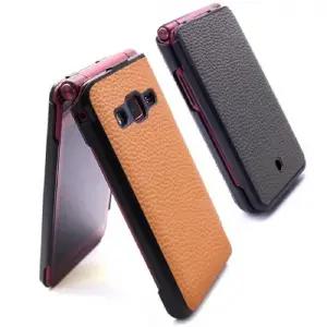 천연가죽 폴더폰케이스 핸드메이드좋은그립감 알뜰폰 효도폰 MIVE 스타일 폴더폰 M120