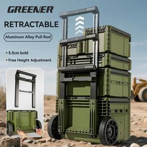 군용 등급 적층형 공구함 방수 케이스 차고 보관 안전함 도구함