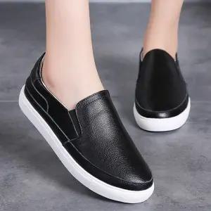 발편한 리얼 소가죽 수제화 슬립온 스니커즈 단화로퍼 idS9+4kar