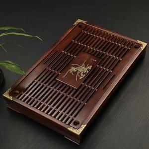 서랍형 배수 티 트레이 원목 물통 테이블 시 가정용 스테인리스 스틸 304 소재