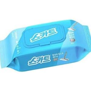 스카트 물걸레 베이직 표준형 30매입 x 4개 캡형물 물캡형 주방 위생 용 포 청소 티슈 EWDB3343