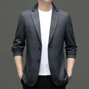 슬램덩크 남성용 캐주얼 가을 정장 코트 자켓 싱글 HO3