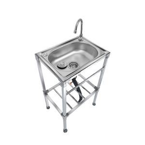 간이 싱크대 씽크대 주방 세면대 스테인레스 이동식 세탁실