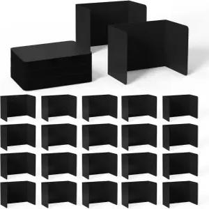 검은색 24피스 세트 플라스틱 책상 칸막이 학생 방수 및 내구성