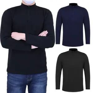 [굿스맨]남성 스트레치 기모 반집업 티셔츠 2026