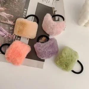 [셀러에이드]인조퍼 겨울머리끈