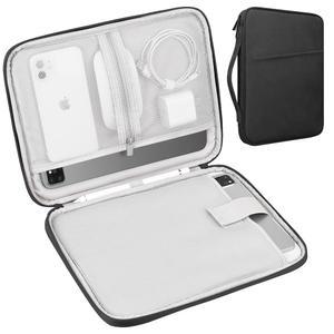 [미국배송] 13인치 새 IPAD AIR M4 M3 M2 2026-2024 PRO M5 2025-2024 12.9인치 매직 키보드 방수 에어백 블랙용 LACDO 태블릿 슬리브 가방