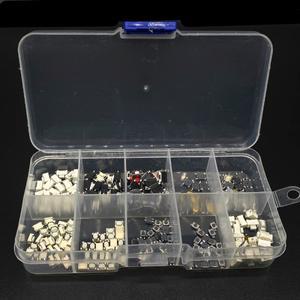 모듬 푸시 버튼 택트 스위치 리셋 마이크로 25 가지  미니 소형 리프 SMD DIP 4x4 3x6 3x4 Diy 키트  개/박