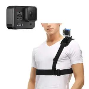 [셀러에이드]고프로 9 호환 액션캠 어깨 숄더 스트랩 마운트 하네스 벨트