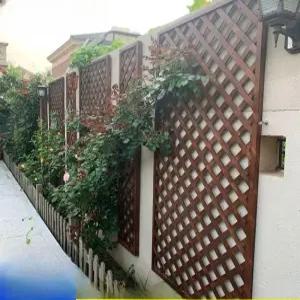 마당 덩굴 울타리 가림막 전원주택 목재 정원 펜스