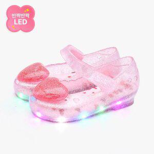 [키펀트] LED 러블리 라이팅 여아 젤리슈즈