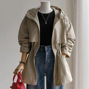 (안나앤플러스) A. 무드온 후드 사파리[자켓C0726P01] 빅사이즈