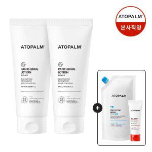 아토팜 판테놀 로션 180ml 2개+[증정]탑투토워시 400ml(리필)+MLE 로션 60ml