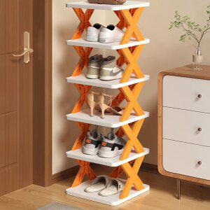 6단 현관 신발장 정리대 원룸 좁은 현관 키큰 미니 신발거치대