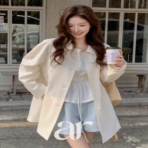 (브랜드퀄리티/봄맞이아우터) 로셀 하프 트렌치 코트 ct1703