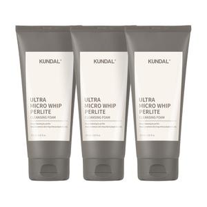 쿤달 울트라 마이크로 휩 펄라이트 폼클렌징, 175ml, 3개