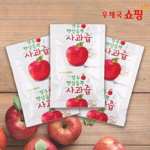 [우체국쇼핑] 햇살듬뿍 사과즙 100ml*100포 외 도라지배즙, 석류즙  대용량 골라담기