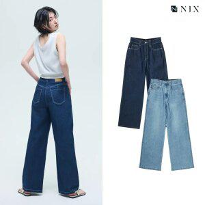 [택가 89000원][NIX]여성 마 데님 워싱 세미와이드핏 (HNTMCDW570M)