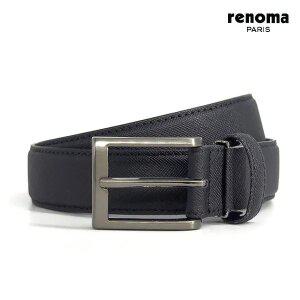 [레노마]Natural 매트 비조벨트 BLACK_RQSBE0050BK