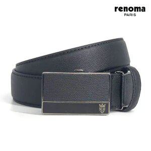[레노마]패턴 앰블럼 자동벨트 BLACK_RQSBE0011BK