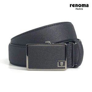 [레노마]매트 엠블럼 자동벨트 BLACK_RQSBE0010BK