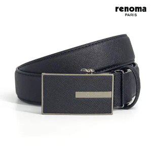 [레노마]이니셜 포인트 자동벨트 BLACK_RQSBE0006BK