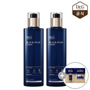닥터지 블랙 스네일 토너 150ml 2개 + 블랙스네일 2열 사쉐(레티놀앰플+크림)