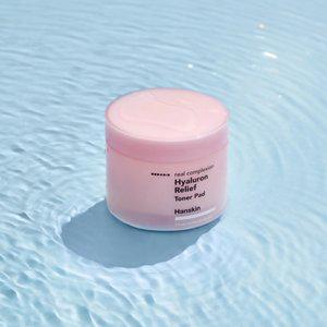 [초.특.가][한스킨] 리얼 컴플렉션 히알루론 릴리프 토너패드 60매