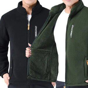 트렌드집착 여성 남자 양털 기모 뽀글이 후리스 집업