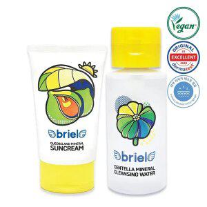 브리엘 퀸즈랜드 미네랄 썬크림 70ml+병풀 미네랄 클렌징워터 250ml