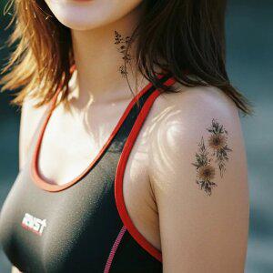 타투스티커 총80종 헤나 페이스 문신 타투 얼굴에붙이는 판박이 레터링 스티커