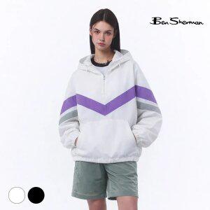 [택가 198,000원] 벤셔먼 여성 배색 아노락 점퍼 화이트 BNBJP787F