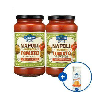 [내일도착] 폰타나 나폴리 뽀모도로 토마토 파스타소스 600g x2병 +면 250g